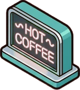 Candles and small lights, a sticker from the The Diner world