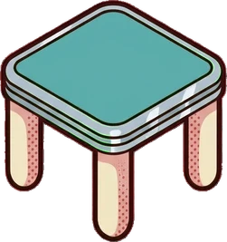 Tables for two, a sticker from the The Diner world