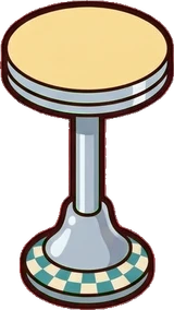 Tables for two, a sticker from the The Diner world