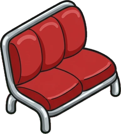 Sofas, a sticker from the The Diner world