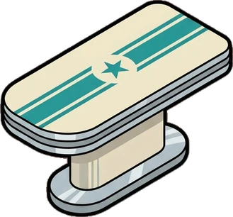 Tables, a sticker from the The Diner world