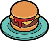 Food and drinks, a sticker from the The Diner world