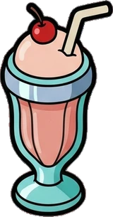 Food and drinks, a sticker from the The Diner world