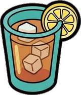 Food and drinks, a sticker from the The Diner world