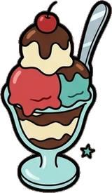 Food and drinks, a sticker from the The Diner world