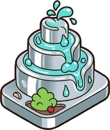 Tall pieces, a sticker from the The Diner world
