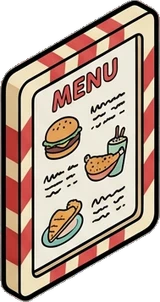 Quadri e cornici, un adesivo del mondo Diner americano