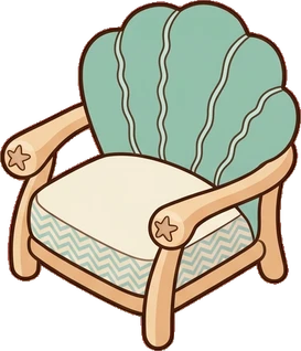 Armchairs, a sticker from the Seaside Cottage world