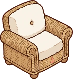 Armchairs, a sticker from the Seaside Cottage world