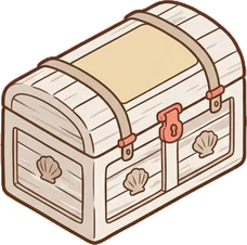 Chests and trunks, a sticker from the Seaside Cottage world