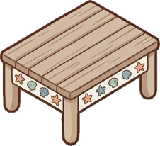 Coffee tables, a sticker from the Seaside Cottage world