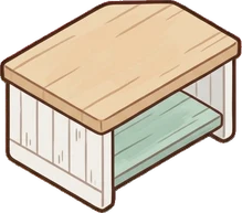 Coffee tables, a sticker from the Seaside Cottage world