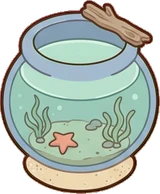 Pet beds and homes, a sticker from the Seaside Cottage world