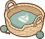 Pet beds and homes, a sticker from the Seaside Cottage world