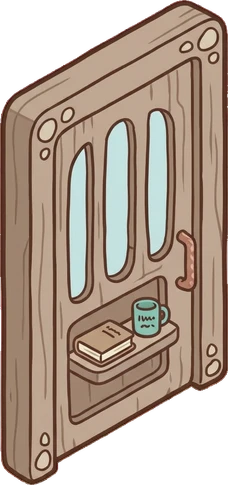 Doors, a sticker from the Seaside Cottage world