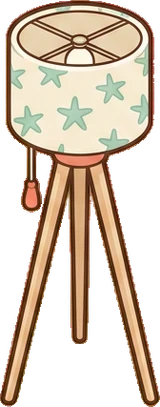 Floor lamps, a sticker from the Seaside Cottage world