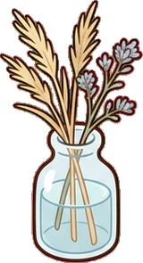 Small plants, a sticker from the Seaside Cottage world
