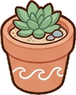 Small plants, a sticker from the Seaside Cottage world