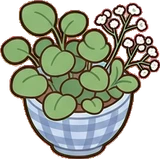 Small plants, a sticker from the Seaside Cottage world