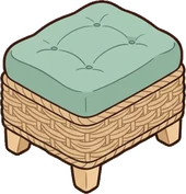 Poufs and ottomans, a sticker from the Seaside Cottage world