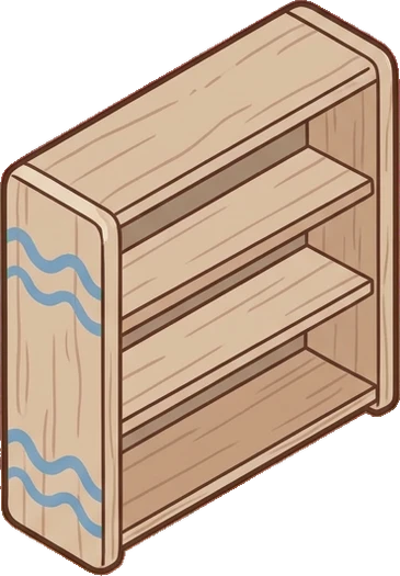Folding screens, a sticker from the Seaside Cottage world