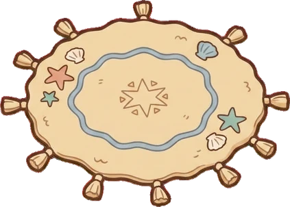 Rugs, a sticker from the Seaside Cottage world