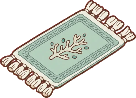 Rugs, a sticker from the Seaside Cottage world