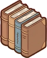 Shelf things, a sticker from the Seaside Cottage world