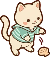 Cats and small animals, a sticker from the Seaside Cottage world