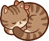 Cats and small animals, a sticker from the Seaside Cottage world