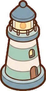 Candles and small lights, a sticker from the Seaside Cottage world