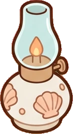 Candles and small lights, a sticker from the Seaside Cottage world