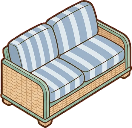 Sofas, a sticker from the Seaside Cottage world