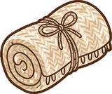Cushions and blankets, a sticker from the Seaside Cottage world