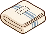 Cushions and blankets, a sticker from the Seaside Cottage world
