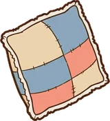 Cushions and blankets, a sticker from the Seaside Cottage world