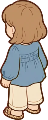 People standing, a sticker from the Seaside Cottage world