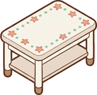 Tables, a sticker from the Seaside Cottage world
