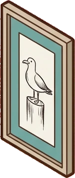 Wall art and frames, a sticker from the Seaside Cottage world