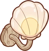 Wall lights, a sticker from the Seaside Cottage world