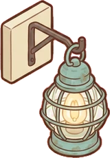 Wall lights, a sticker from the Seaside Cottage world