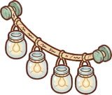 Wall lights, a sticker from the Seaside Cottage world