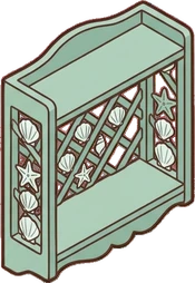 Wall shelves, a sticker from the Seaside Cottage world