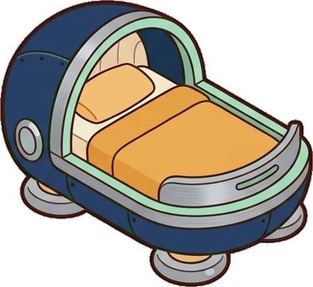 Beds, a sticker from the Space Cabin world