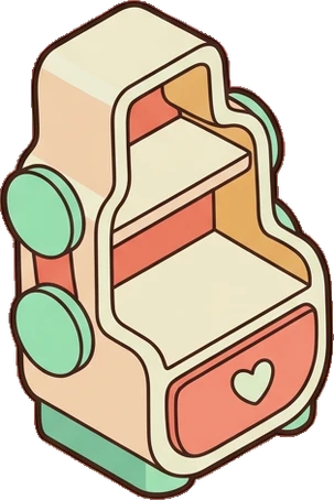 Bookcases, a sticker from the Space Cabin world