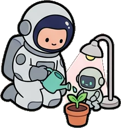 People together, a sticker from the Space Cabin world