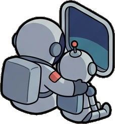 People together, a sticker from the Space Cabin world