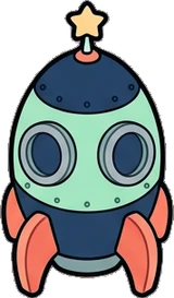 Collectibles, a sticker from the Space Cabin world