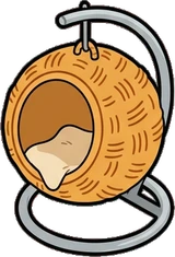 Pet beds and homes, a sticker from the Space Cabin world
