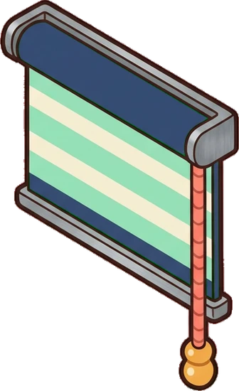 Curtains, a sticker from the Space Cabin world